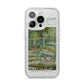 Bridge Over A Pond Of Water Lilies By Monet iPhone 14 Pro Glitter Tough Case Silver