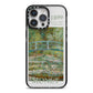 Bridge Over A Pond Of Water Lilies By Monet iPhone 14 Pro Max Black Impact Case on Silver phone