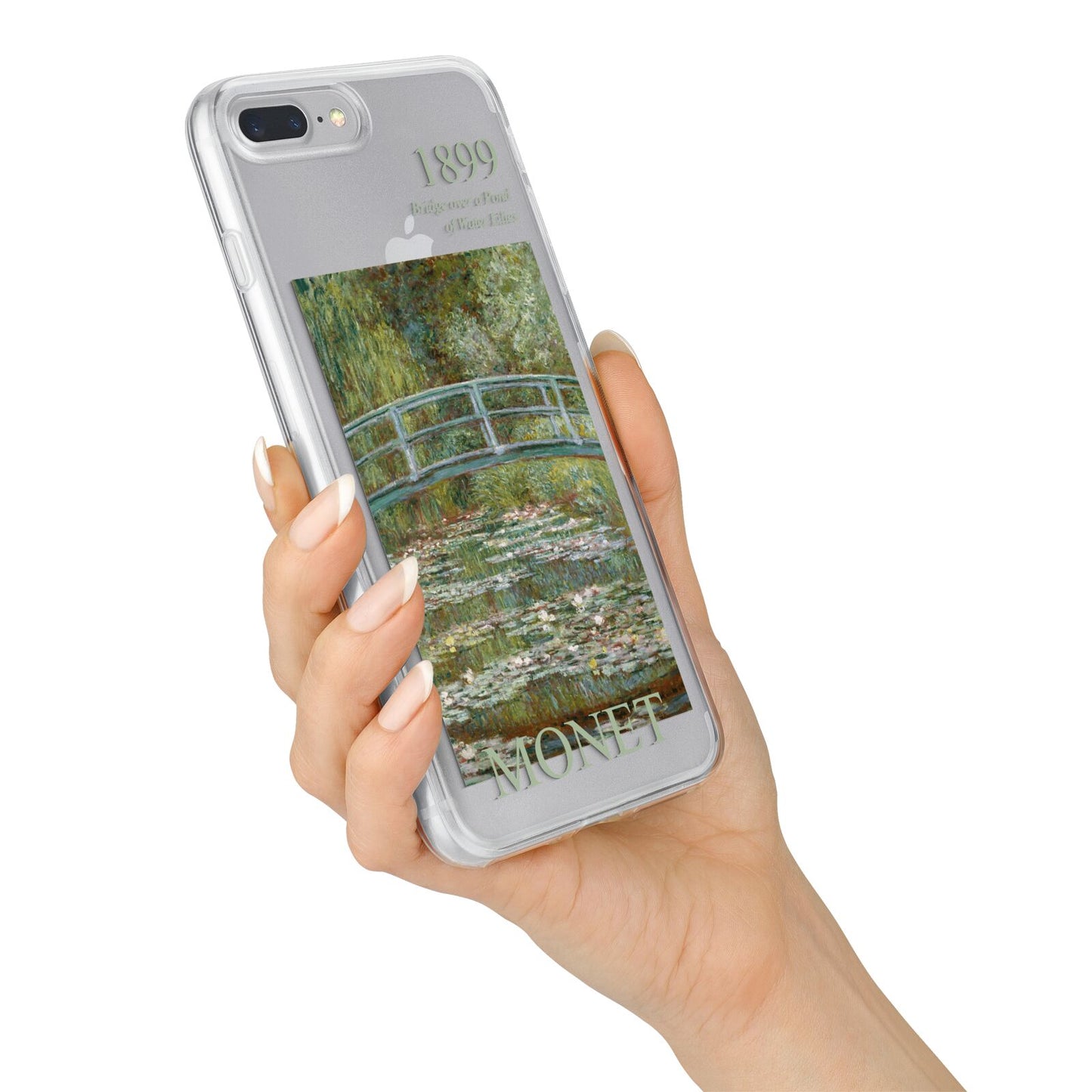 Bridge Over A Pond Of Water Lilies By Monet iPhone 7 Plus Bumper Case on Silver iPhone Alternative Image