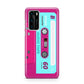 Bright Pink Cassette Tape Huawei P40 Phone Case