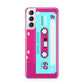 Bright Pink Cassette Tape Samsung S21 Case