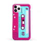 Bright Pink Cassette Tape iPhone 11 Pro 3D Tough Case