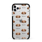 Brittany Icon with Name Apple iPhone 11 Pro Max in Silver with Black Impact Case