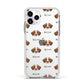 Brittany Icon with Name Apple iPhone 11 Pro in Silver with White Impact Case