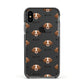 Brittany Icon with Name Apple iPhone Xs Impact Case Black Edge on Black Phone
