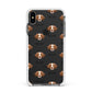 Brittany Icon with Name Apple iPhone Xs Max Impact Case White Edge on Black Phone