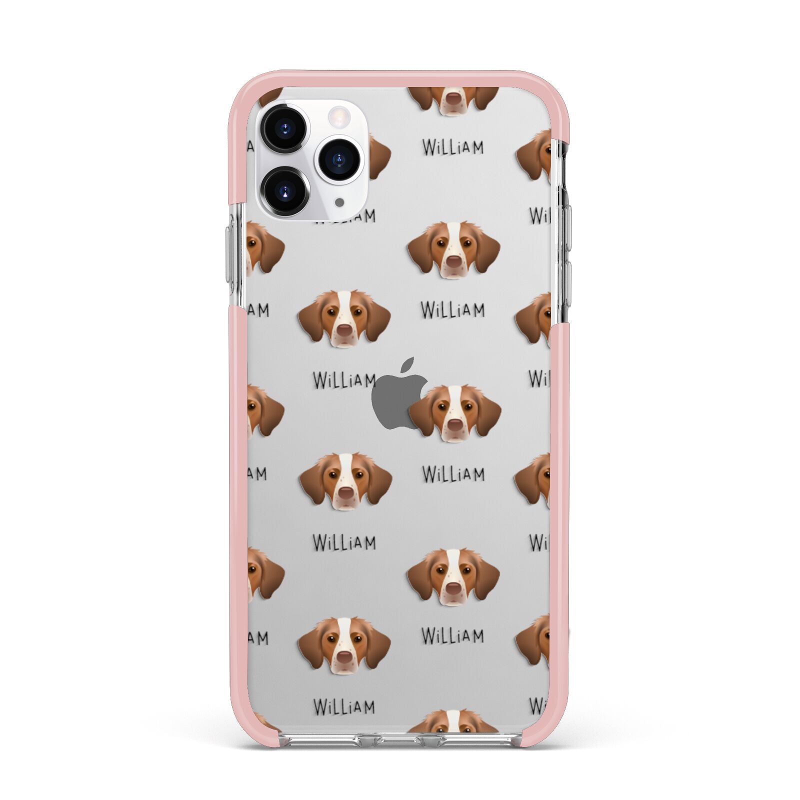 Brittany Icon with Name iPhone 11 Pro Max Impact Pink Edge Case