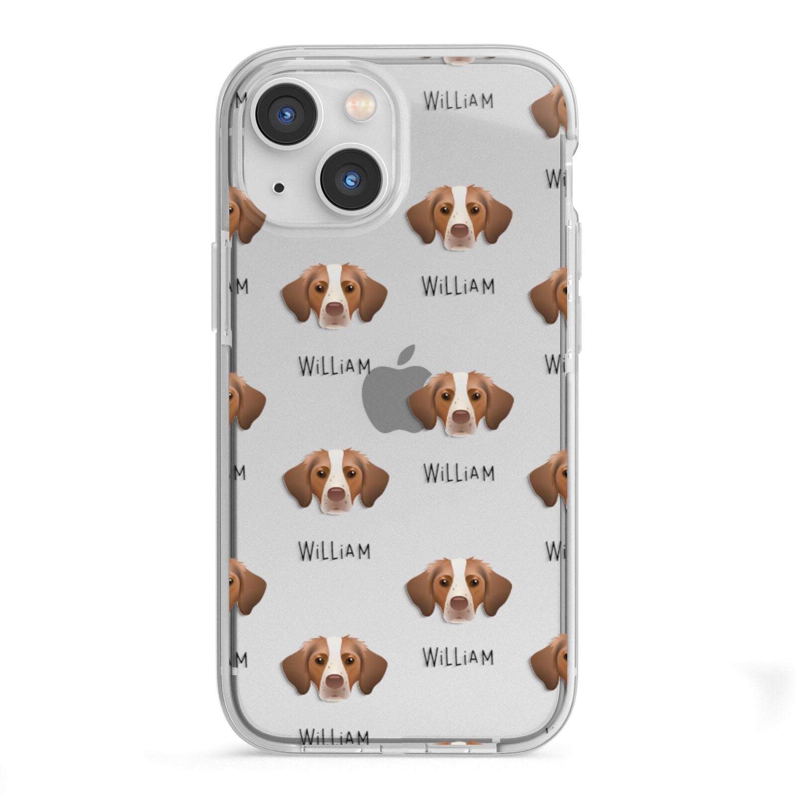 Brittany Icon with Name iPhone 13 Mini TPU Impact Case with White Edges