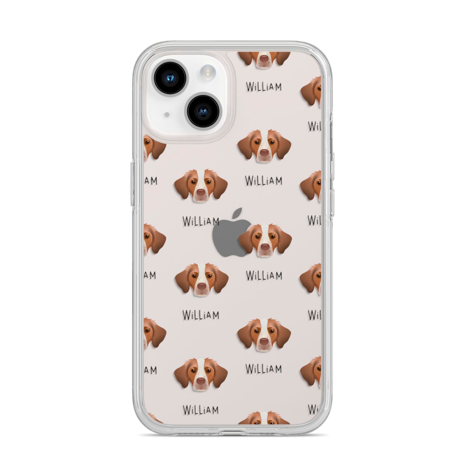 Brittany Icon with Name iPhone 14 Clear Tough Case Starlight