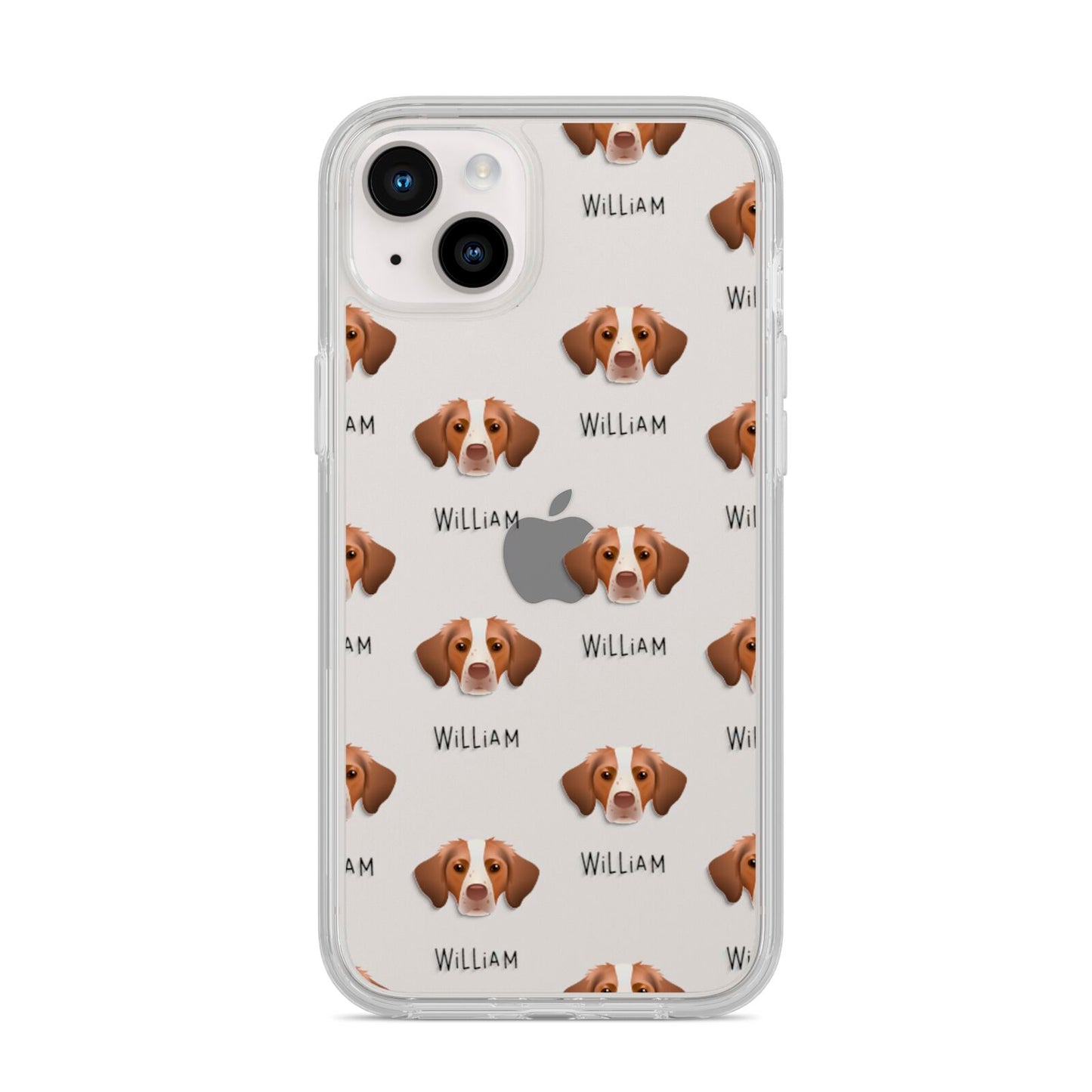 Brittany Icon with Name iPhone 14 Plus Clear Tough Case Starlight