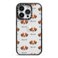 Brittany Icon with Name iPhone 14 Pro Black Impact Case on Silver phone