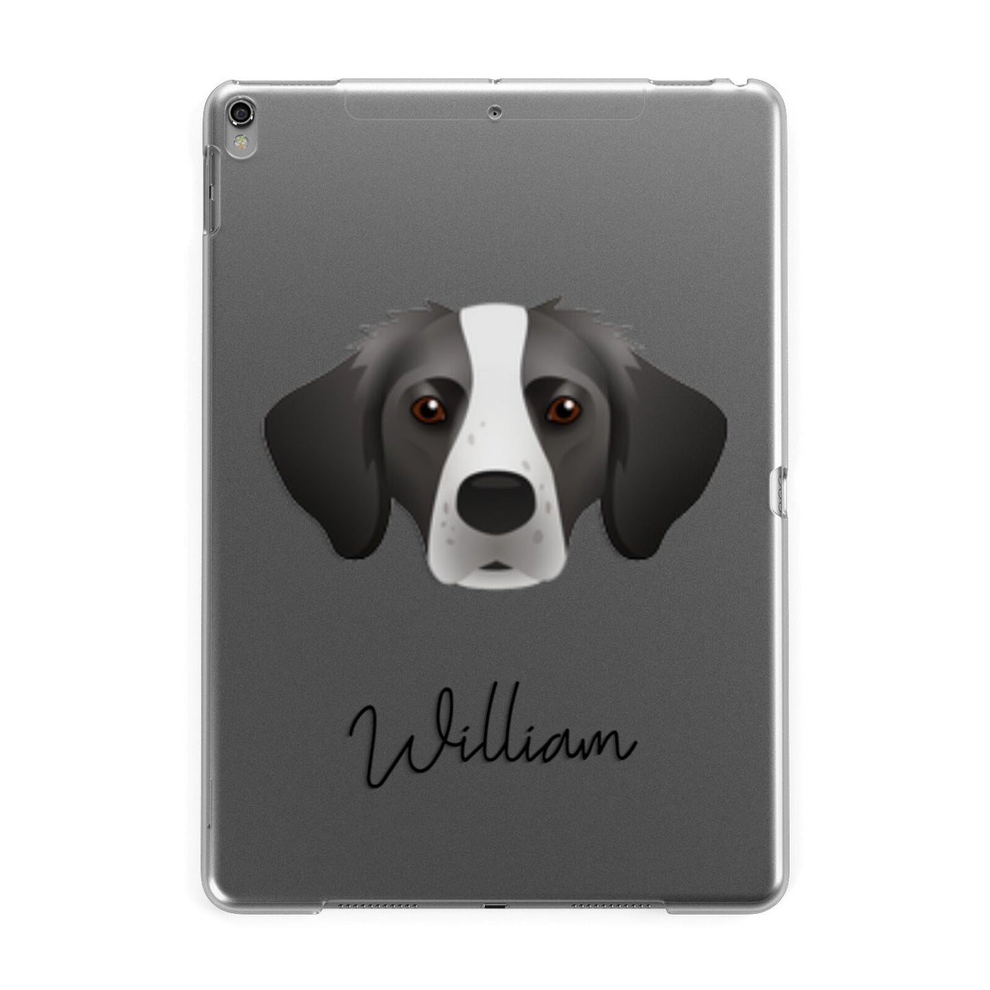 Brittany Personalised Apple iPad Grey Case