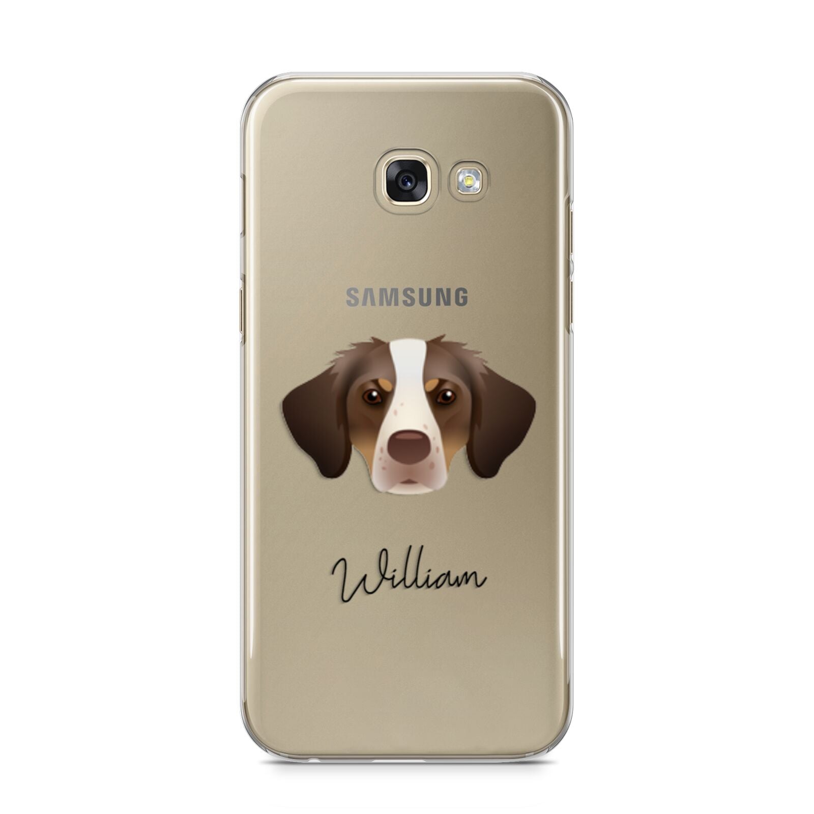 Brittany Personalised Samsung Galaxy A5 2017 Case on gold phone