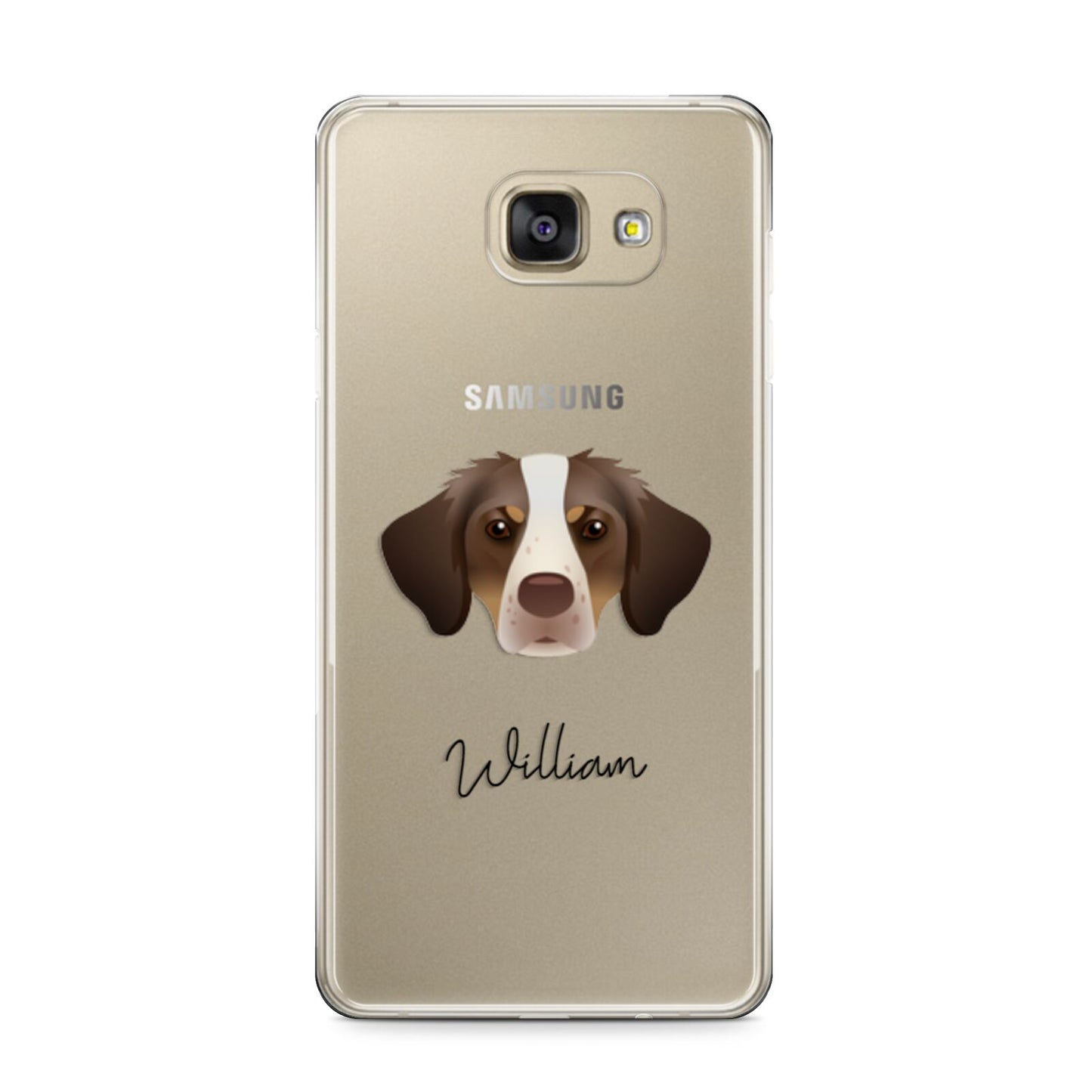 Brittany Personalised Samsung Galaxy A9 2016 Case on gold phone