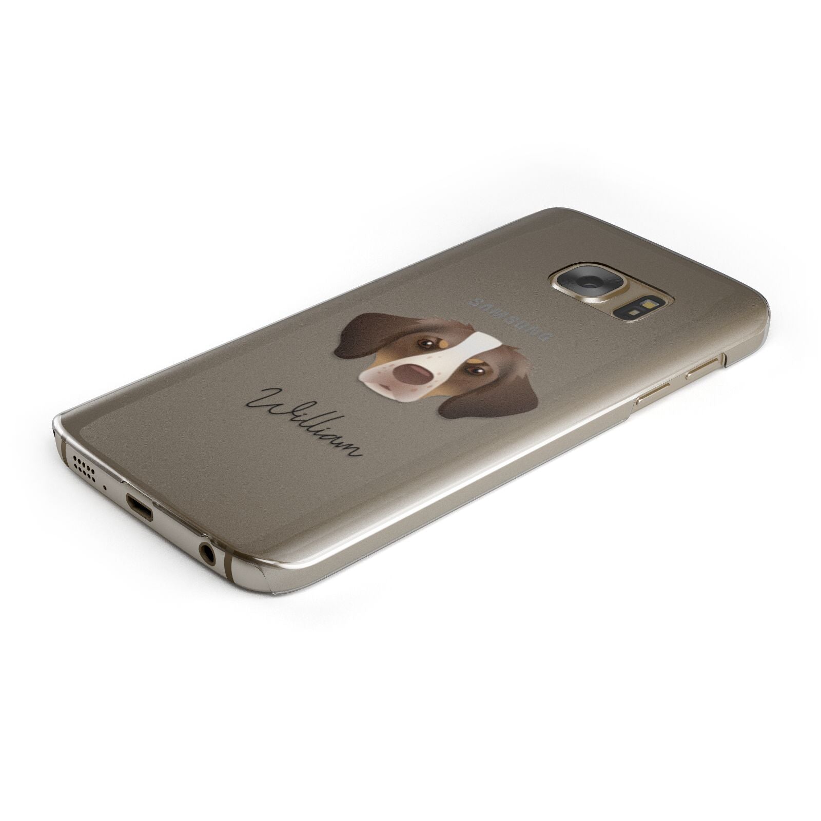 Brittany Personalised Samsung Galaxy Case Bottom Cutout