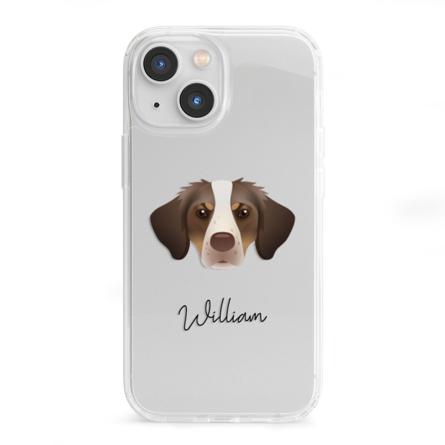 Brittany Personalised iPhone 13 Mini Clear Bumper Case