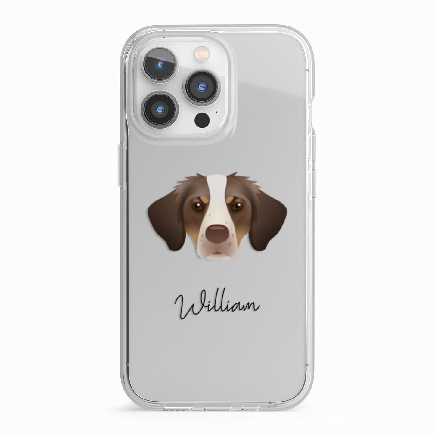 Brittany Personalised iPhone 13 Pro TPU Impact Case with White Edges