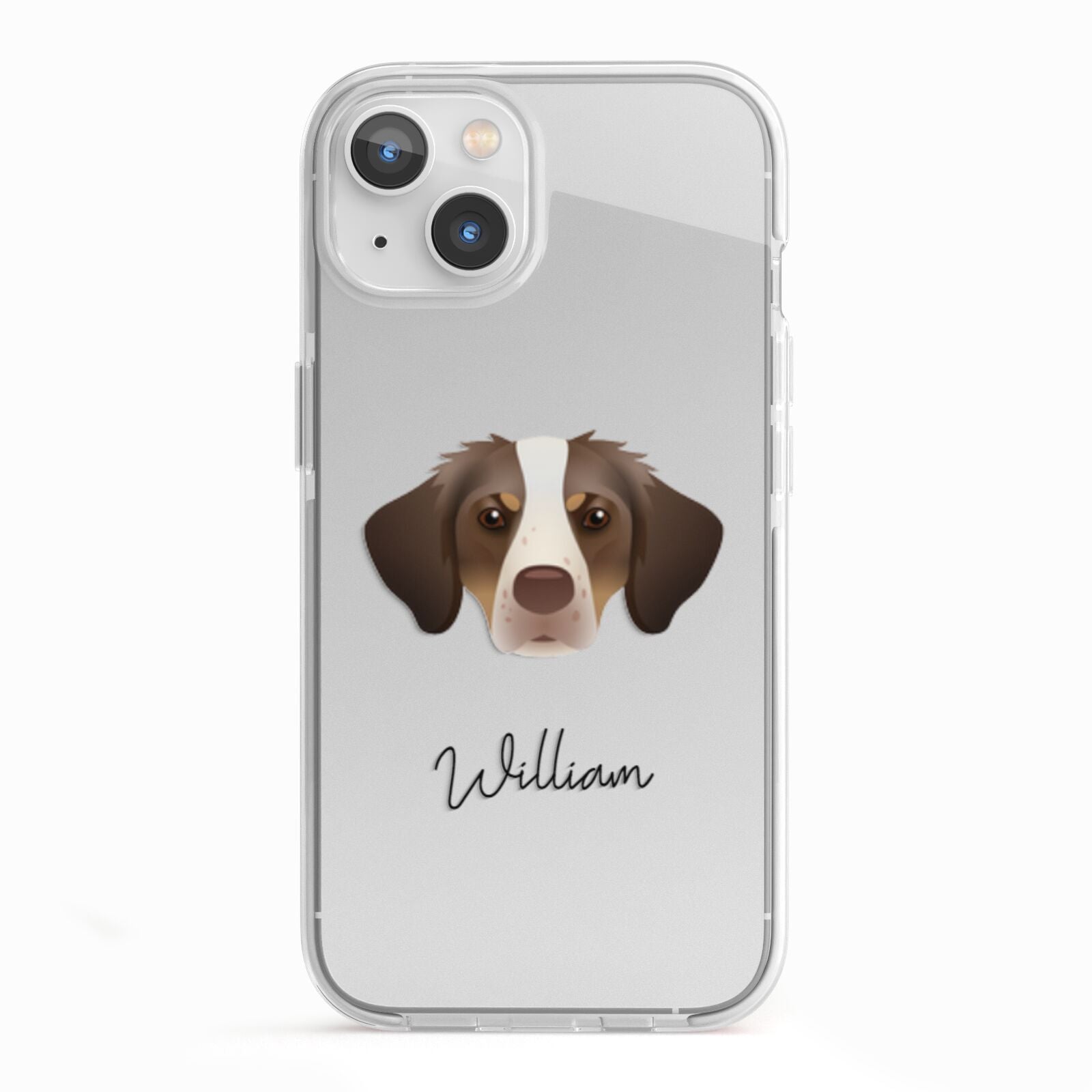 Brittany Personalised iPhone 13 TPU Impact Case with White Edges