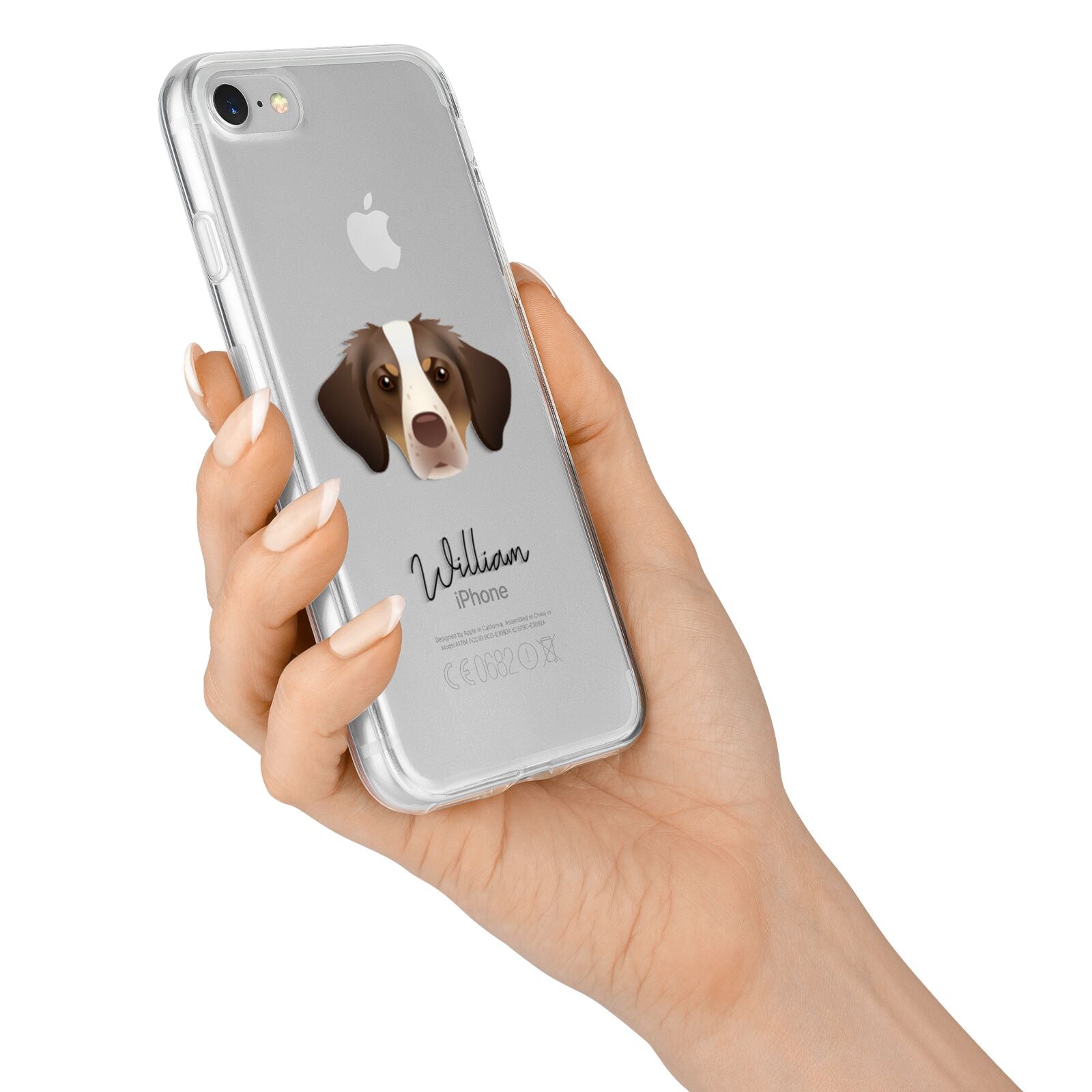 Brittany Personalised iPhone 7 Bumper Case on Silver iPhone Alternative Image