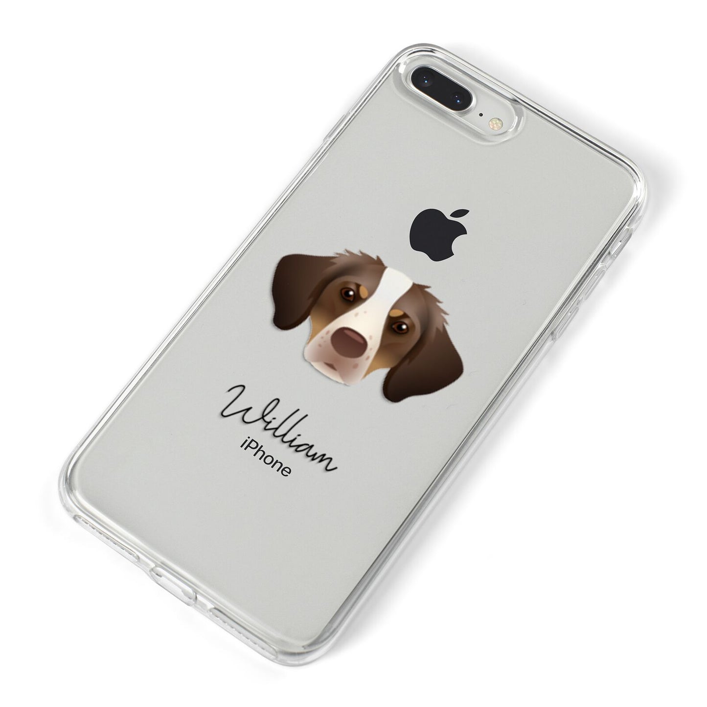 Brittany Personalised iPhone 8 Plus Bumper Case on Silver iPhone Alternative Image