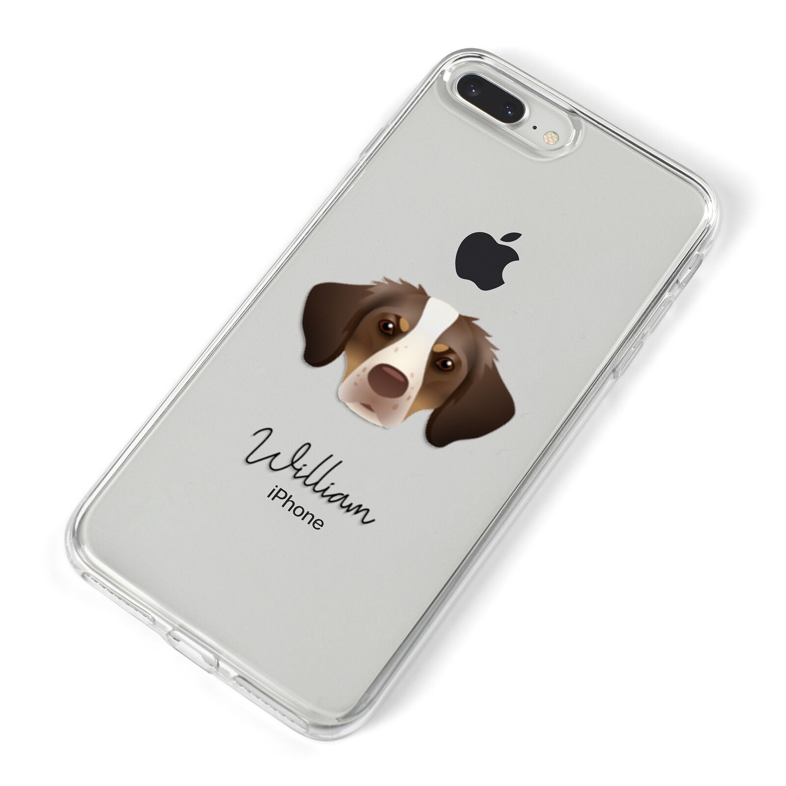Brittany Personalised iPhone 8 Plus Bumper Case on Silver iPhone Alternative Image
