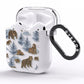 Brown Bear AirPods Clear Case Side Image
