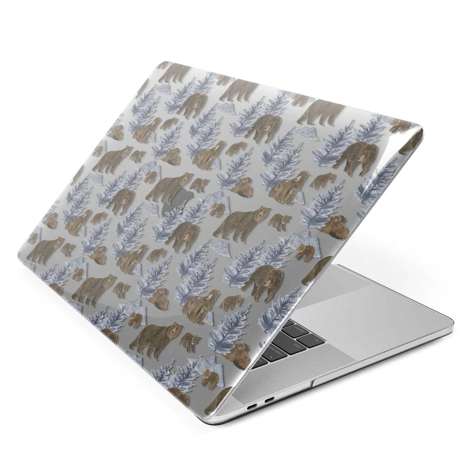 Brown Bear Apple MacBook Case Side View