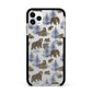 Brown Bear Apple iPhone 11 Pro Max in Silver with Black Impact Case