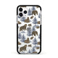 Brown Bear Apple iPhone 11 Pro in Silver with Black Impact Case
