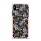 Brown Bear Apple iPhone Xs Max Impact Case Pink Edge on Black Phone