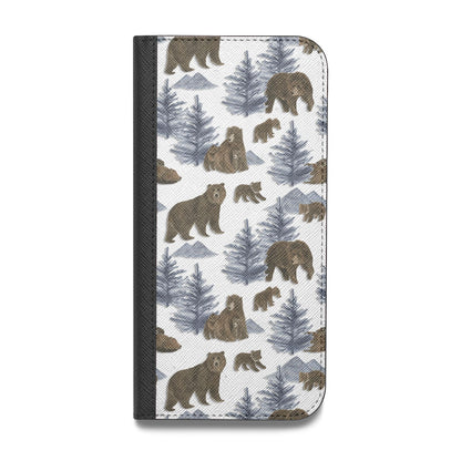 Brown Bear Vegan Leather Flip Samsung Case