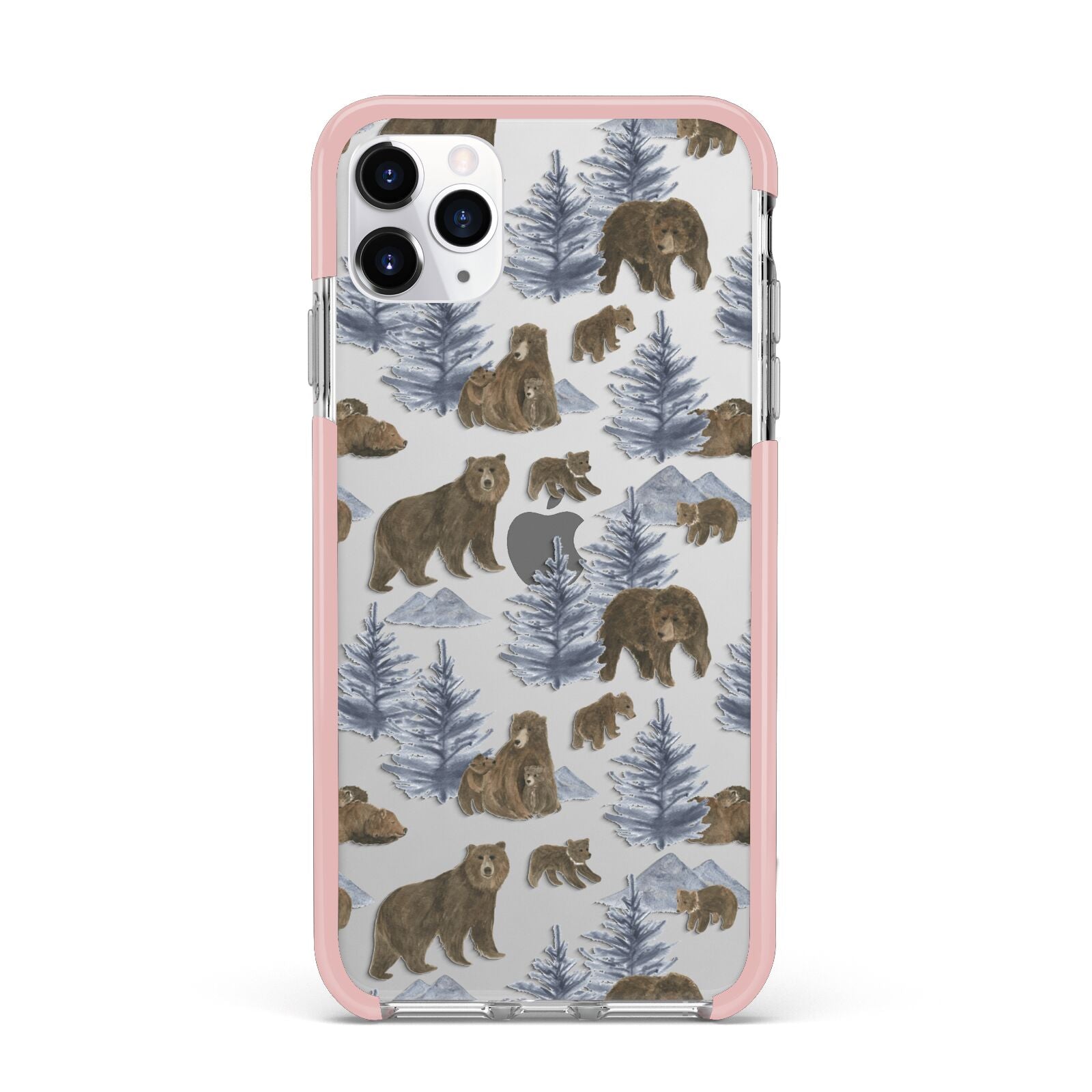 Brown Bear iPhone 11 Pro Max Impact Pink Edge Case