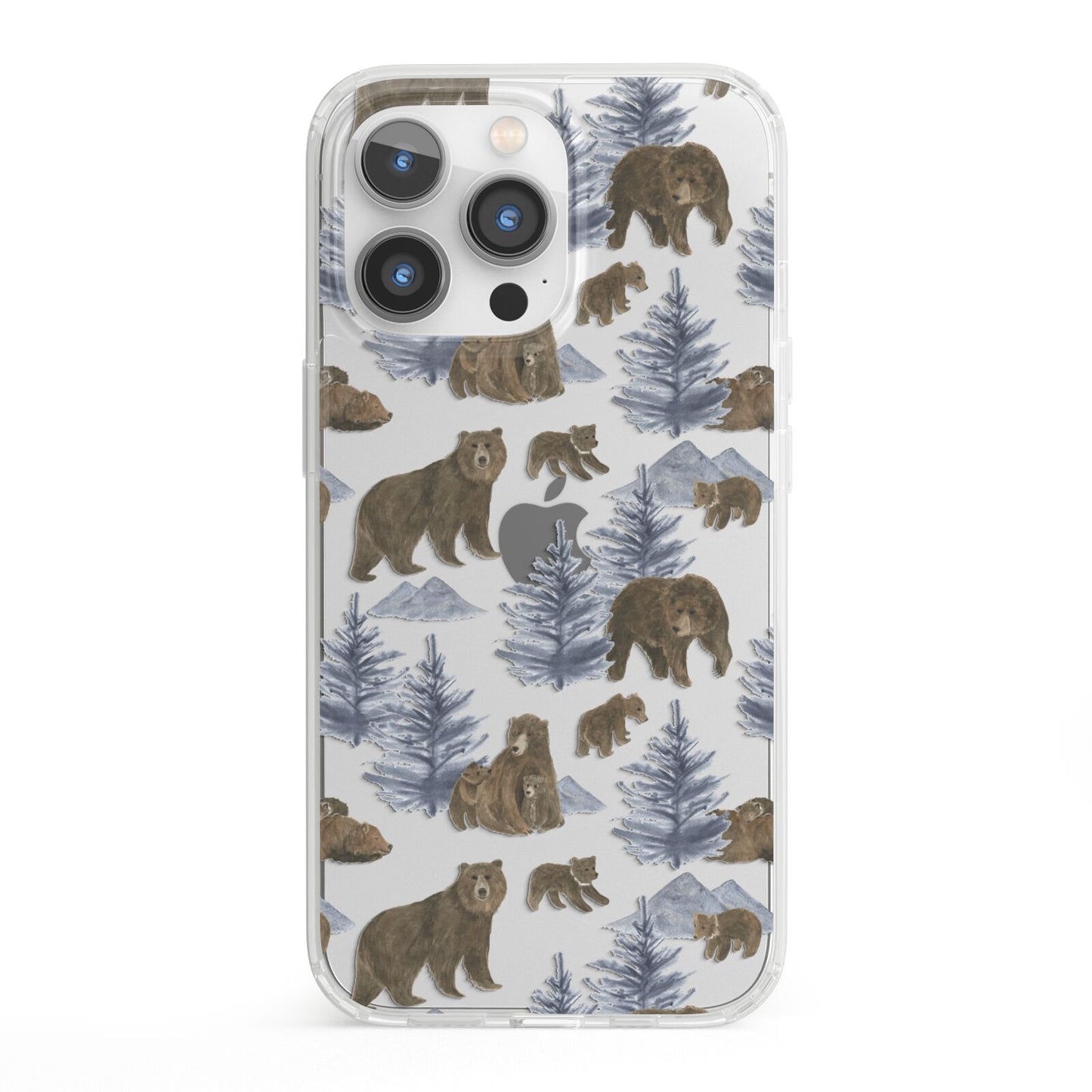 Brown Bear iPhone 13 Pro Clear Bumper Case