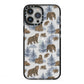 Brown Bear iPhone 13 Pro Max Black Impact Case on Silver phone