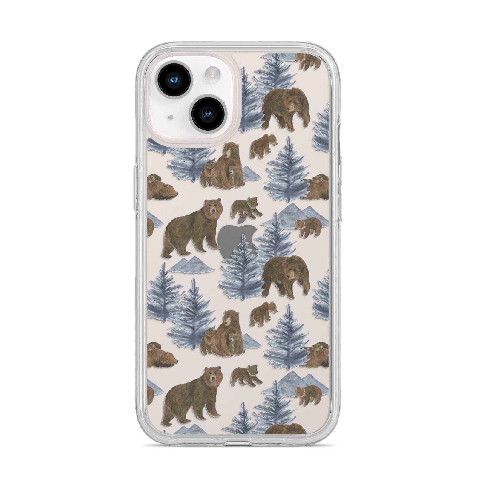 Brown Bear iPhone 14 Clear Tough Case Starlight