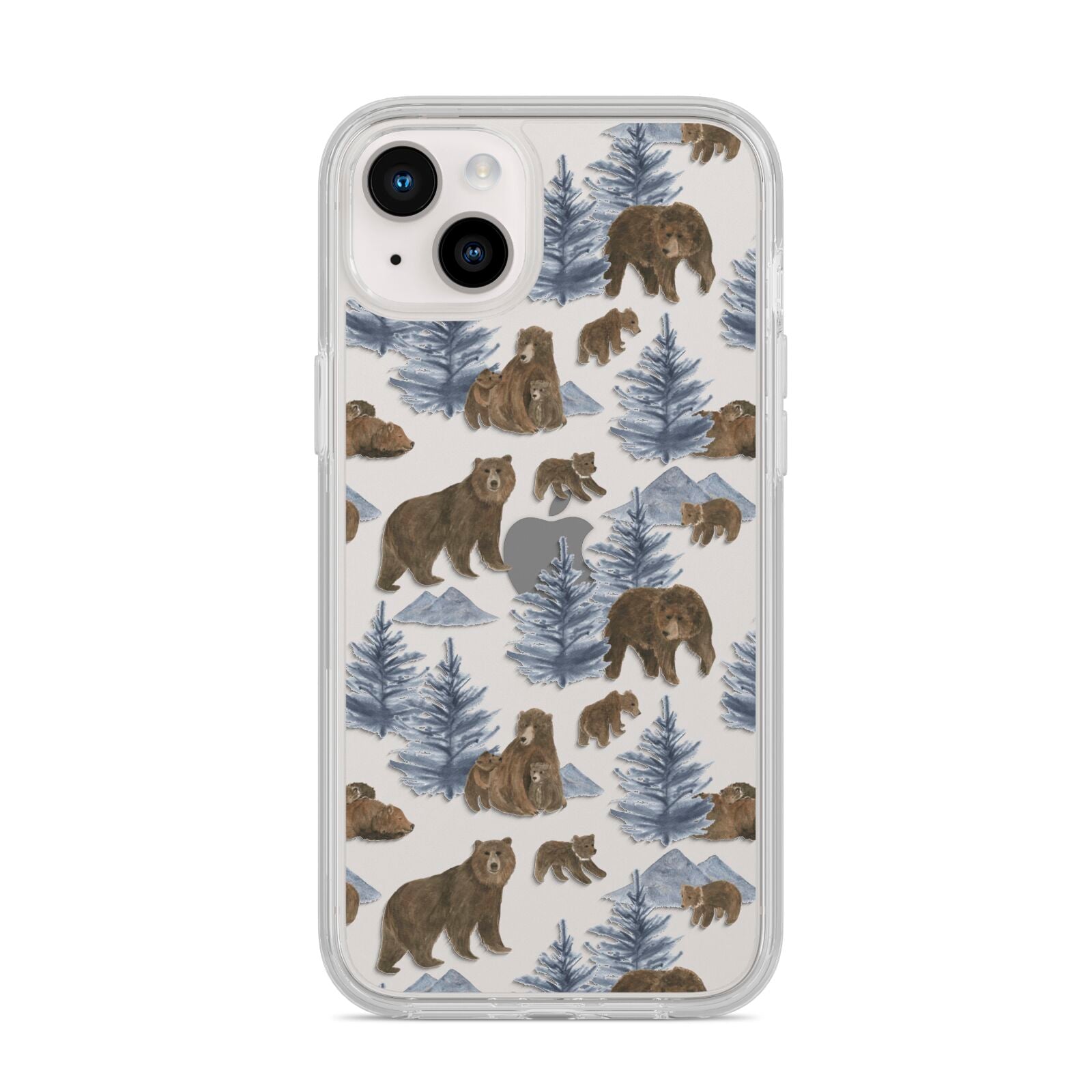 Brown Bear iPhone 14 Plus Clear Tough Case Starlight