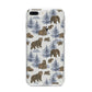 Brown Bear iPhone 8 Plus Bumper Case on Silver iPhone