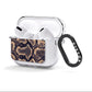 Brown Snakeskin AirPods Clear Case 3rd Gen Side Image