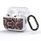 Brown Snakeskin AirPods Pro Glitter Case Side Image