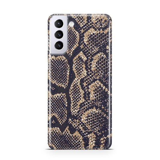 Brown Snakeskin Samsung S21 Plus Phone Case