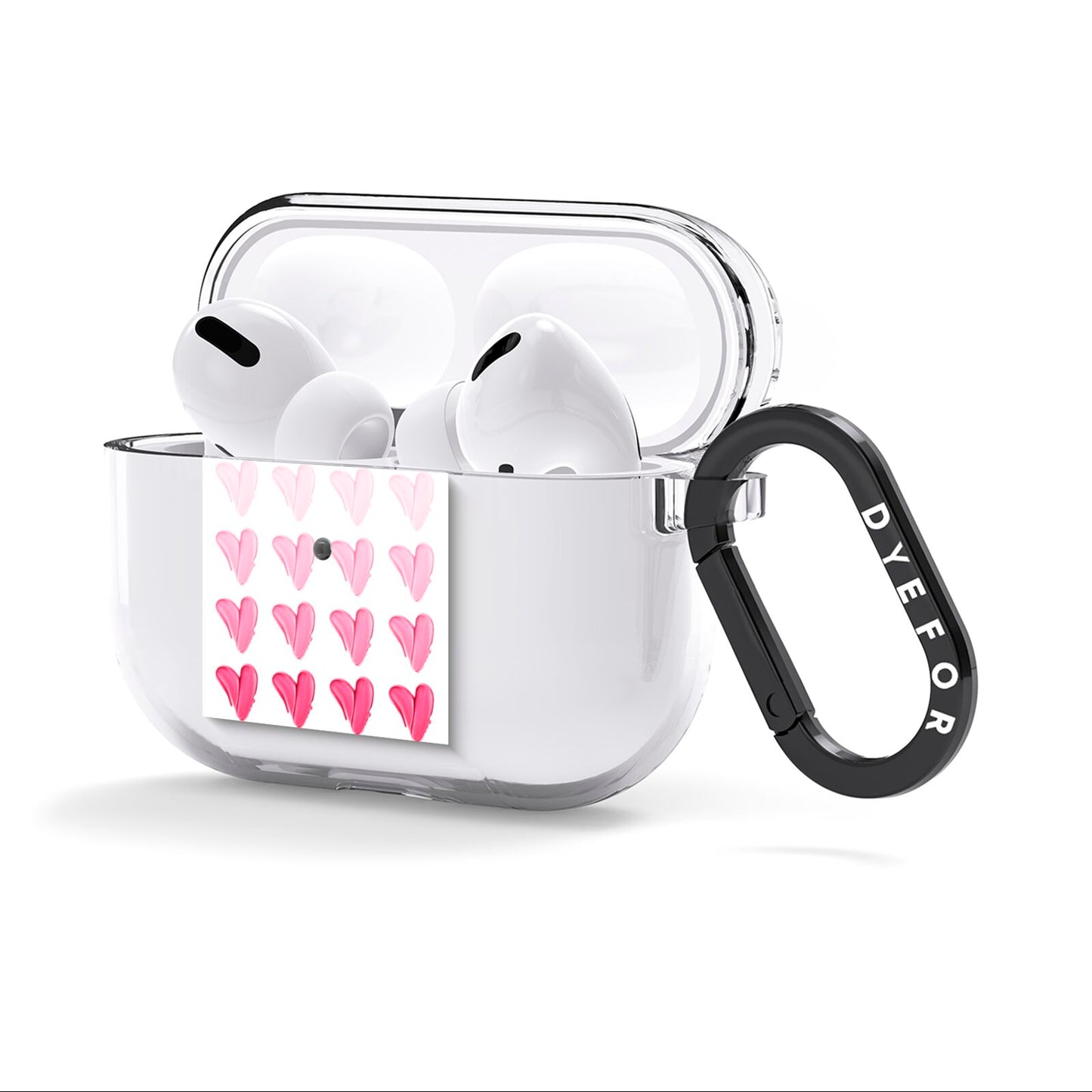 Brushstroke Heart AirPods Clear Case 3rd Gen Side Image