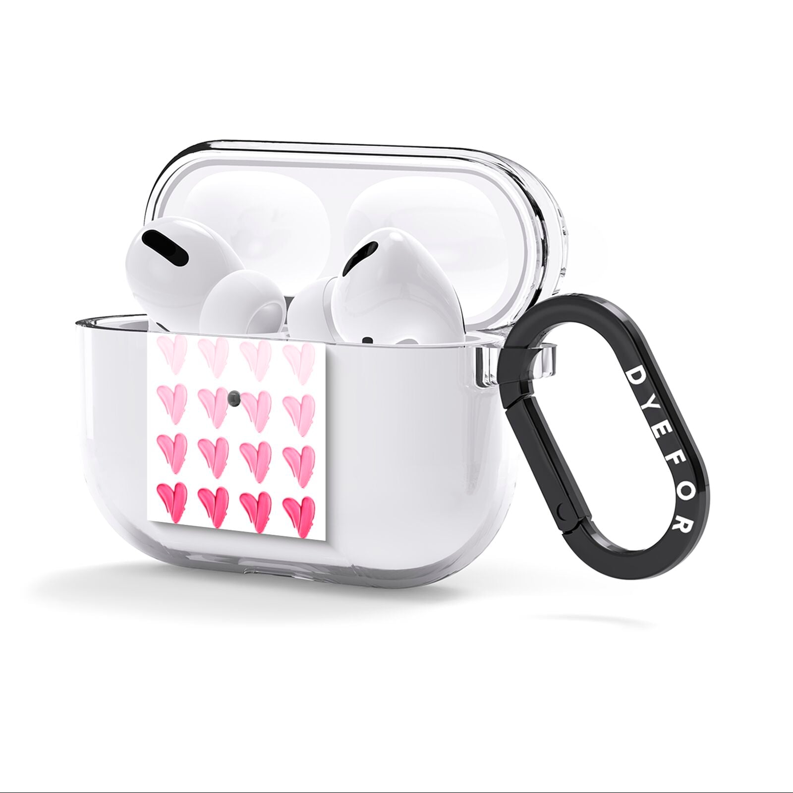 Brushstroke Heart AirPods Clear Case 3rd Gen Side Image