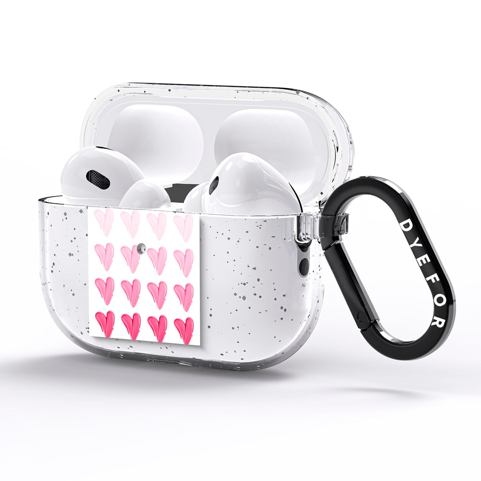 Brushstroke Heart AirPods Pro Glitter Case Side Image
