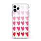 Brushstroke Heart Apple iPhone 11 Pro in Silver with White Impact Case
