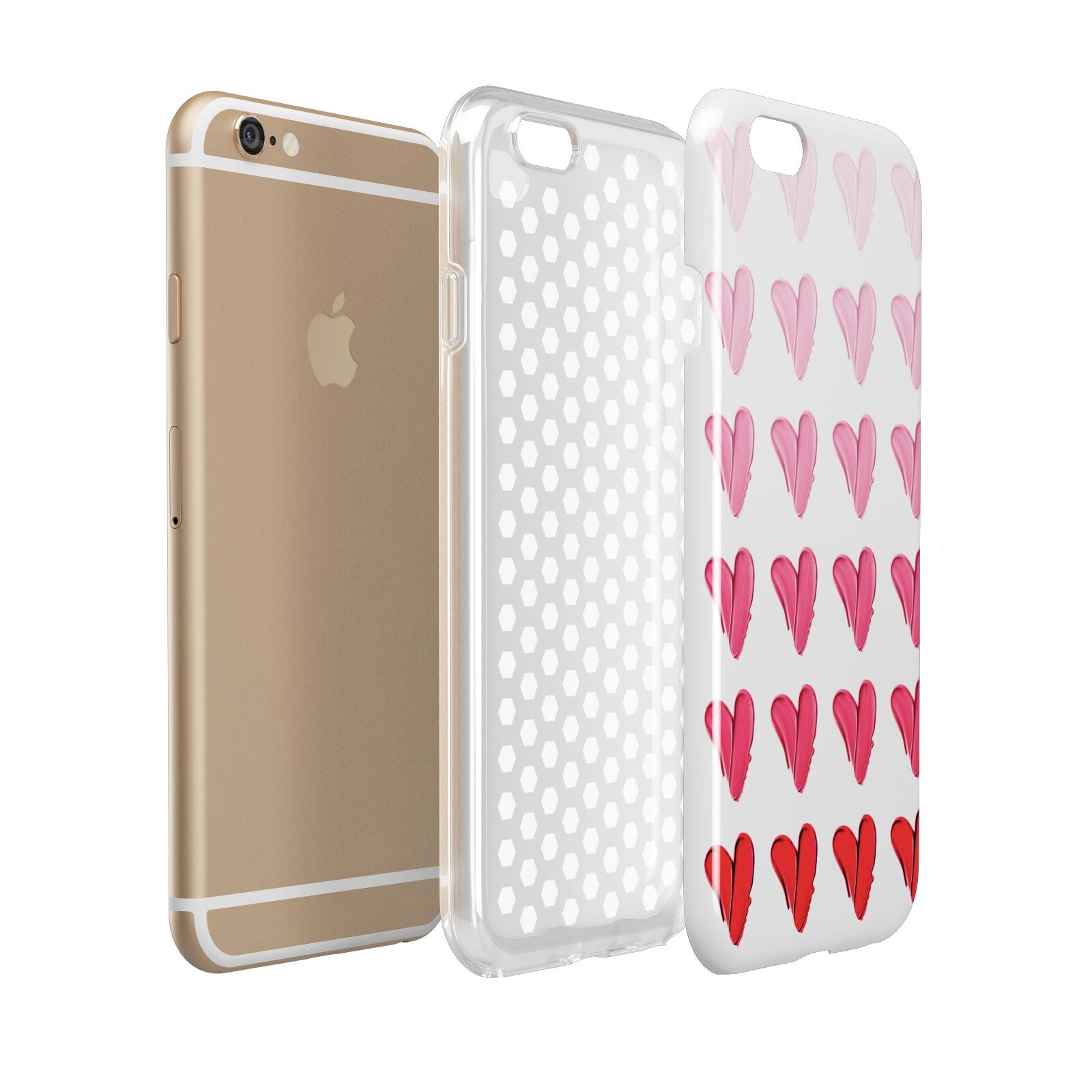 Brushstroke Heart Apple iPhone 6 3D Tough Case Expanded view