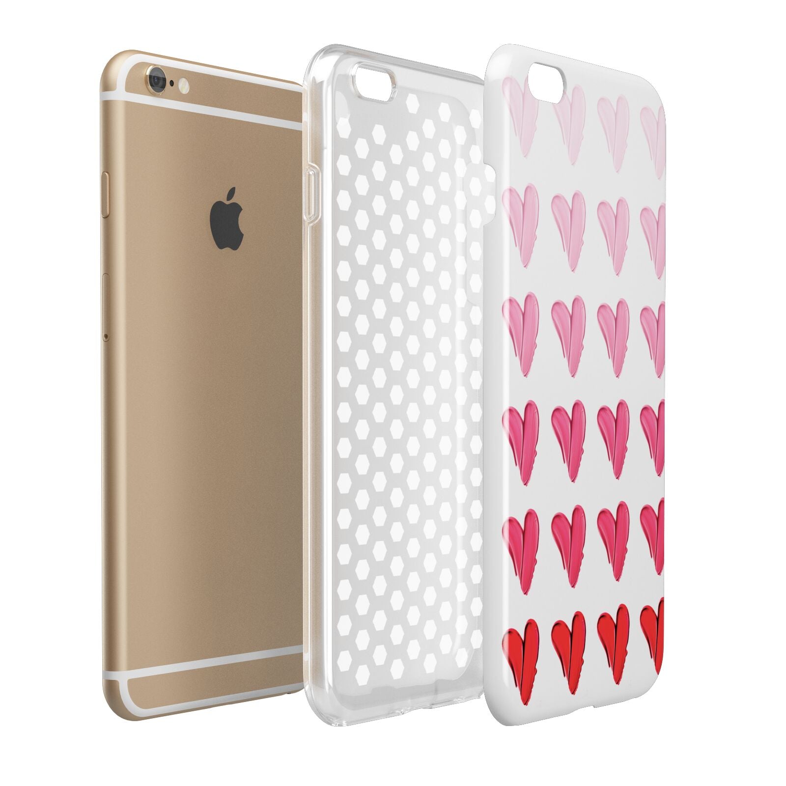 Brushstroke Heart Apple iPhone 6 Plus 3D Tough Case Expand Detail Image