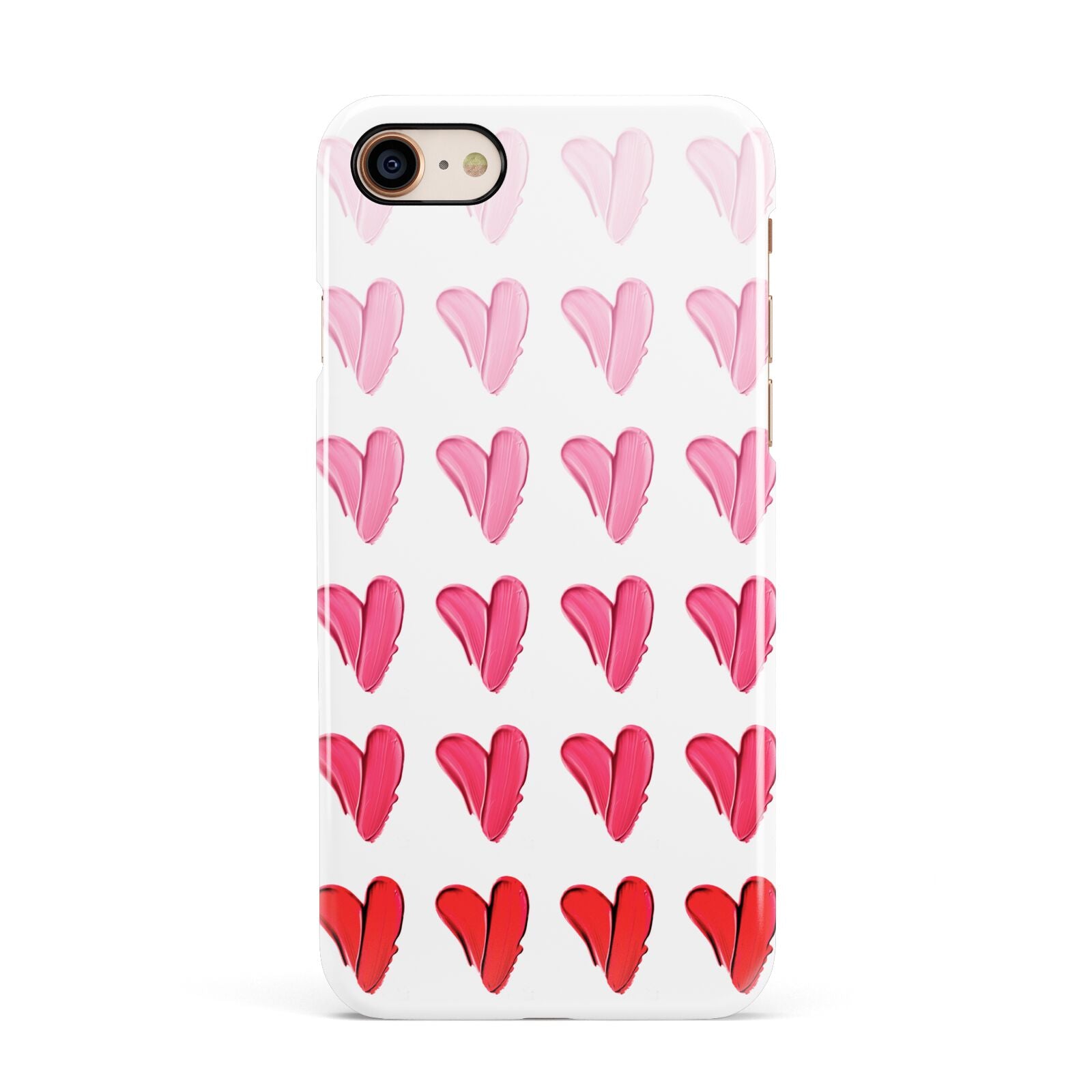 Brushstroke Heart Apple iPhone 7 8 3D Snap Case