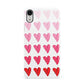 Brushstroke Heart Apple iPhone XR White 3D Snap Case