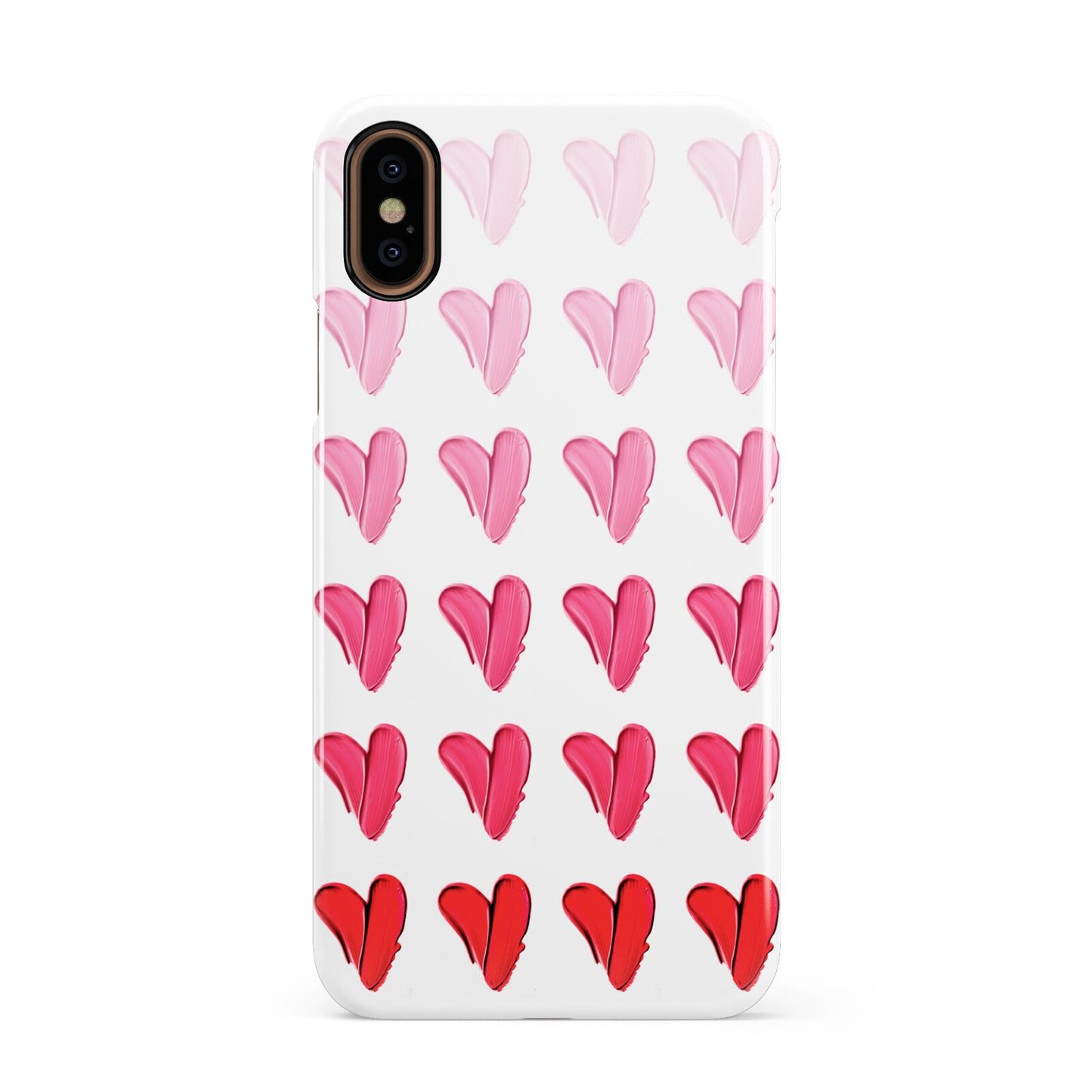 Brushstroke Heart Apple iPhone XS 3D Snap Case