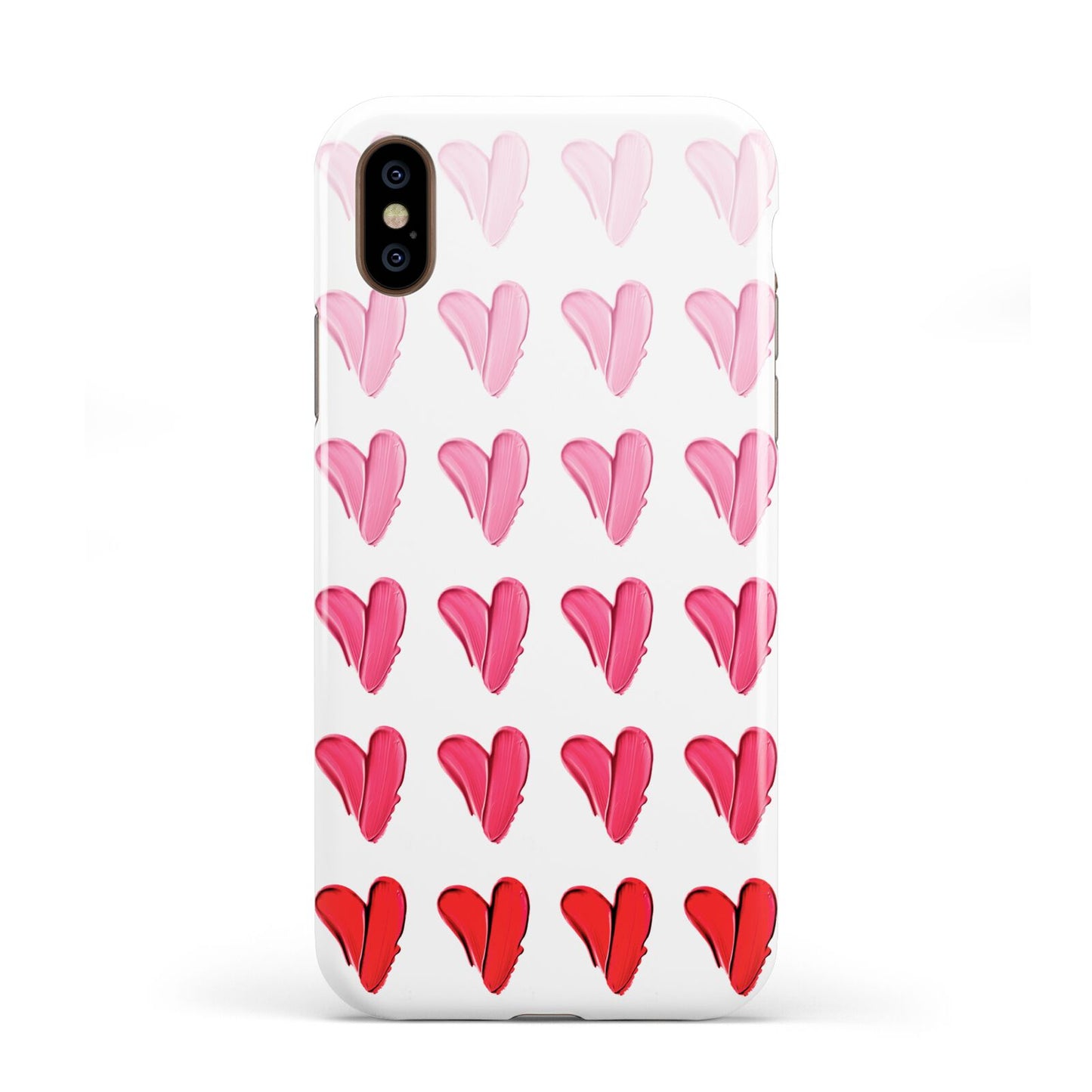 Brushstroke Heart Apple iPhone XS 3D Tough
